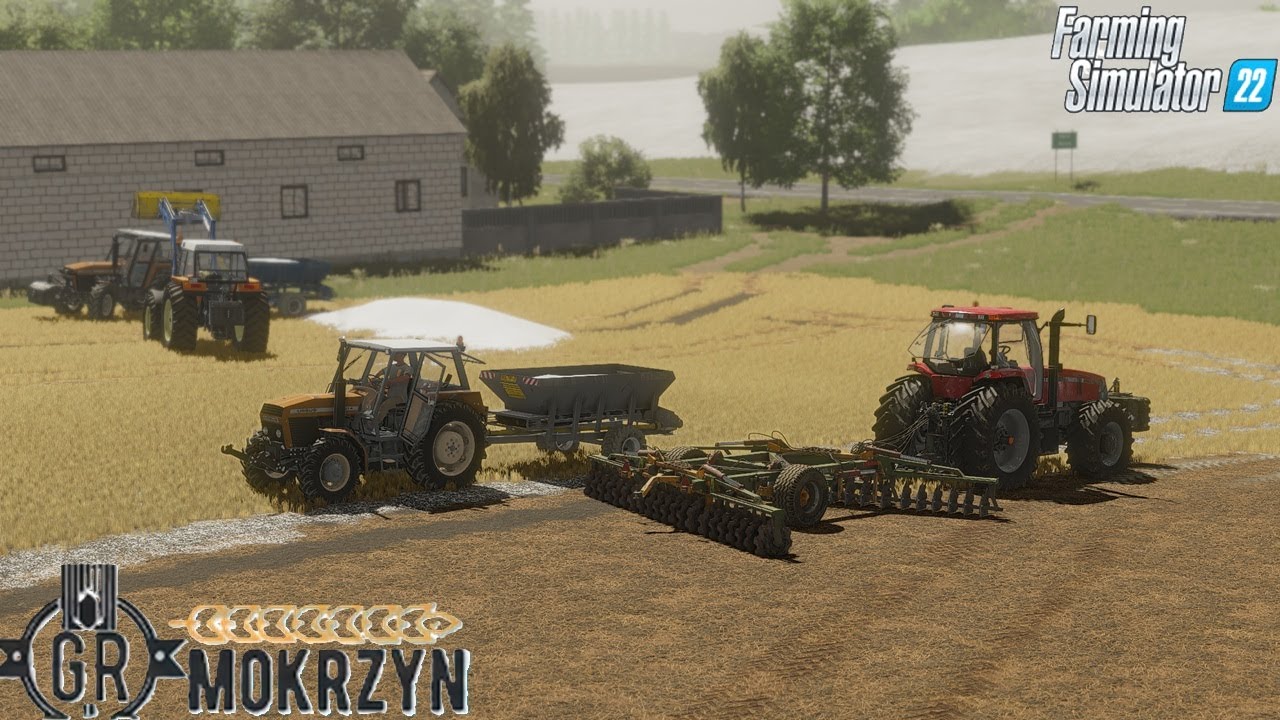 Akcja Wapno i Talerzowanie w gr Mokrzyn🤩wtopa Case😱28 hektarów🔥URSUS power💪FS22🎥