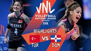 TUR vs. DOM - Highlights Week 3 | Women's VNL 2021