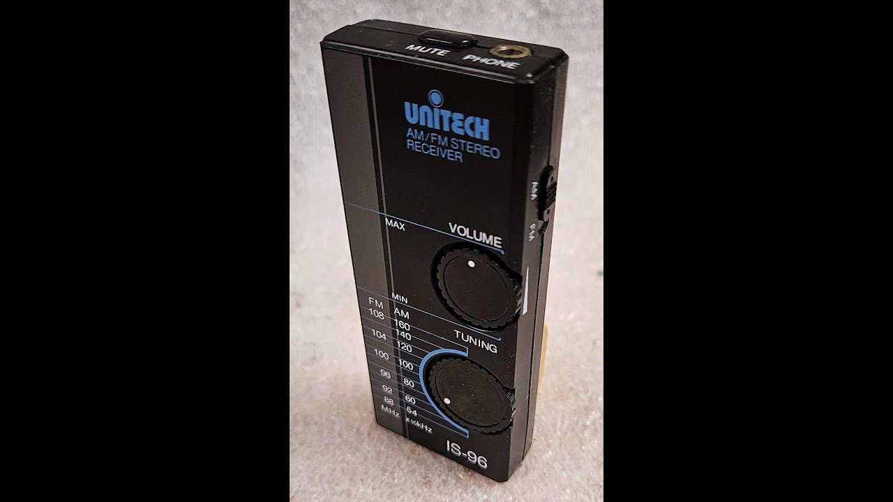 UNITECH AM/FM STEREO RECEIVER IS 96 - YouTube