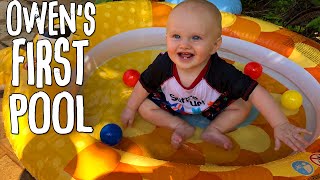 baby owens first pool