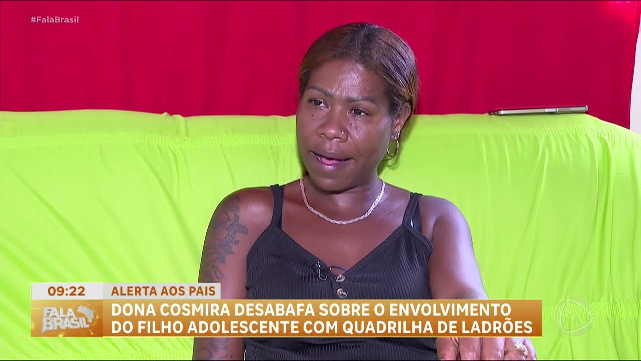 Mãe desabafa ao ver filho adolescente detido 
