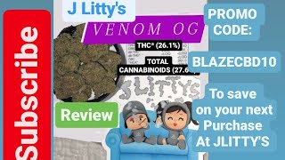 Jlittys Venom OG THCA Review #jlitty #jlittys #thcahemp #cbd #thcaflower