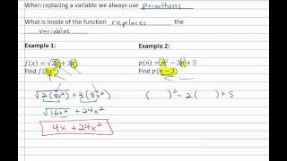 11.1c: Evaluate Function at an Expression