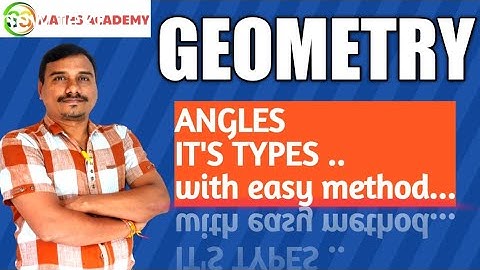 Geometry | geometry angles | types of angles with diagrammatically