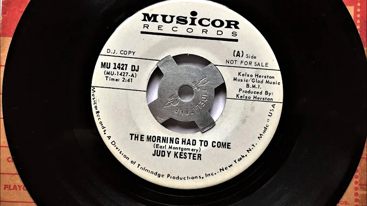 The Morning Had To Come , Judy Kester , 1970