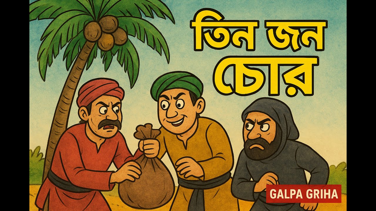৩ জন চোর | #moralstory #bengali  #childrensstories #trending #newvideo #galpagriha