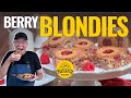 Amazing Raspberry Coconut Blondie Recipe from the Bake with Brooki Cookbook | Mountaintop Kitchen