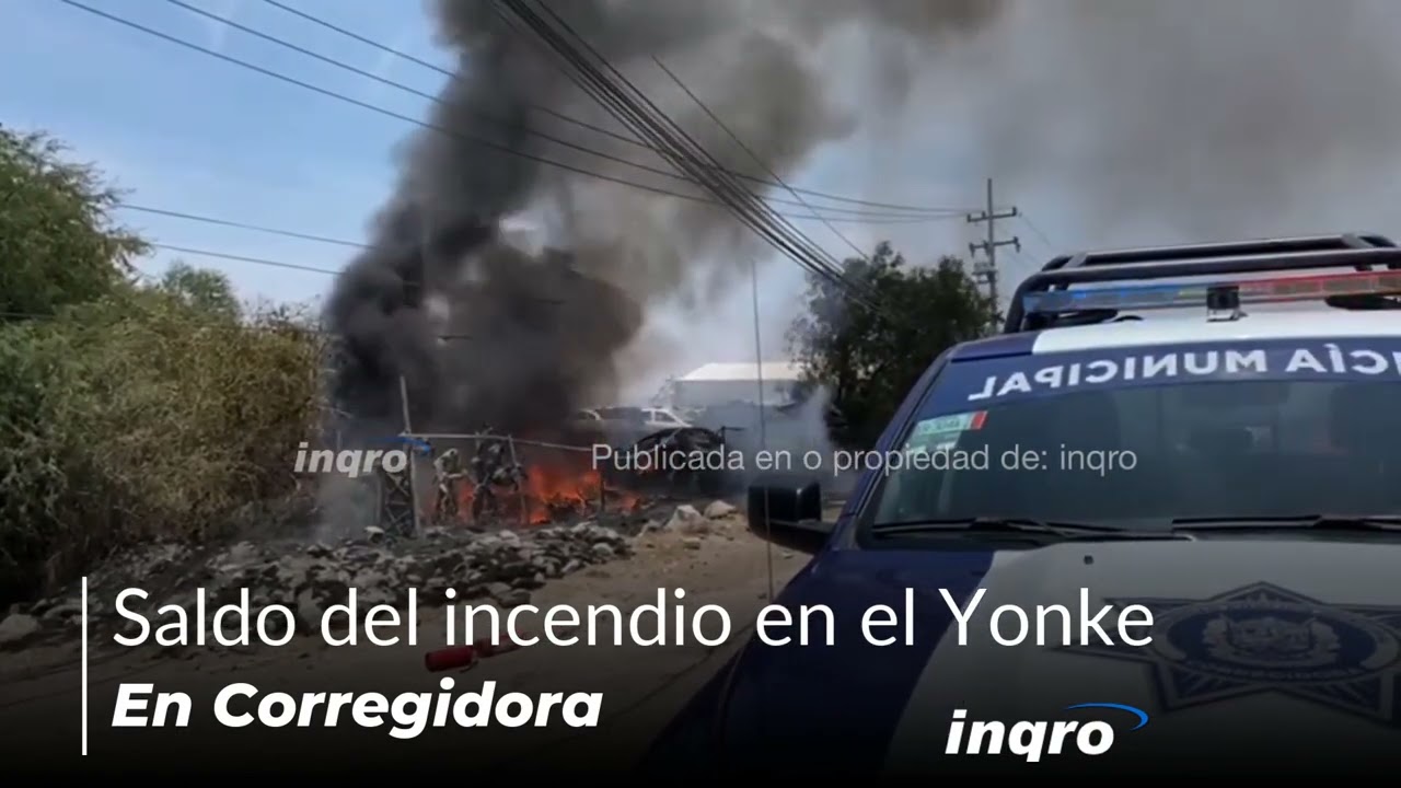 8 vehículos inservibles quedaron peor por incendio