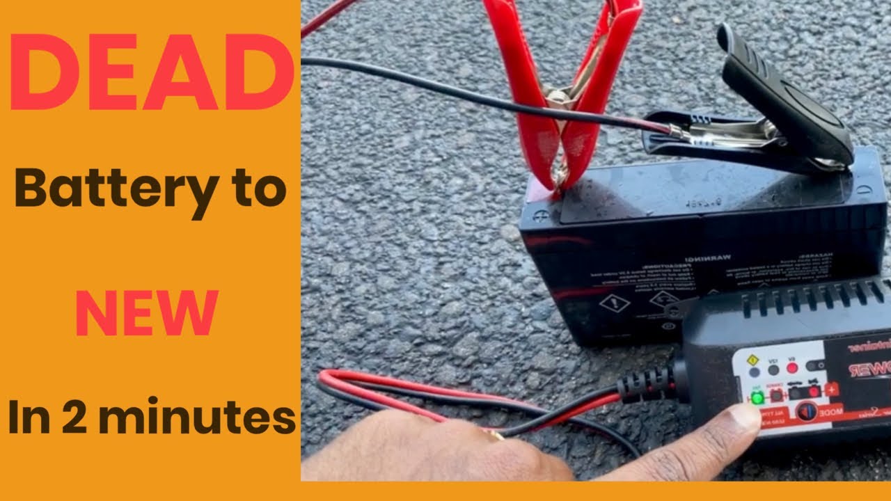 Lead Acid Battery Repair in 2 Minutes Revive and Charge 6v 12v (Jump Repair) YouTube