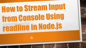 How to Stream Input from Console Using readline in Node.js