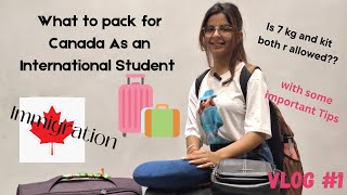 What To Pack for Canada  As An International Student|| My First Vlog