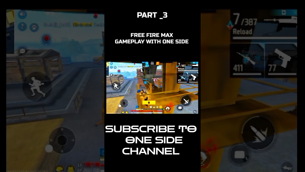 FREE FIRE MAX GAMEPLAY WITH ONE SIDE 