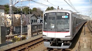 東急5080系5184F各停日吉行き 東急目黒線多摩川駅入線