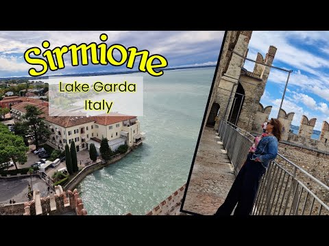 Sirmione, Lake Garda-Italy. Walking around the old town centre and boat trip