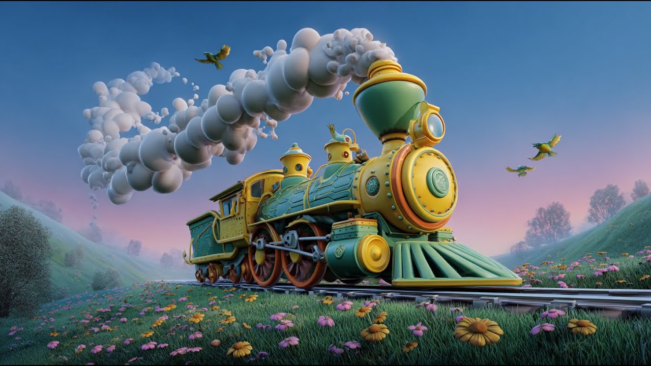 VILCIENU DZIESMAS BĒRNIEM | LATVIEŠU DZIESMIŅAS AR ANIMĀCIJU PAR VILCIENIEM UN DROŠĪBU STACIJĀ