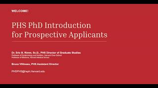 2026 Harvard PHS Info Session