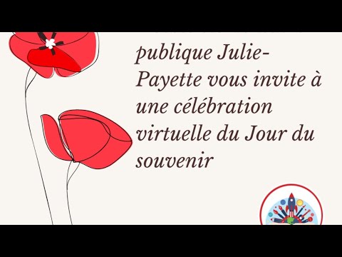 Jour du souvenir - Julie-Payette