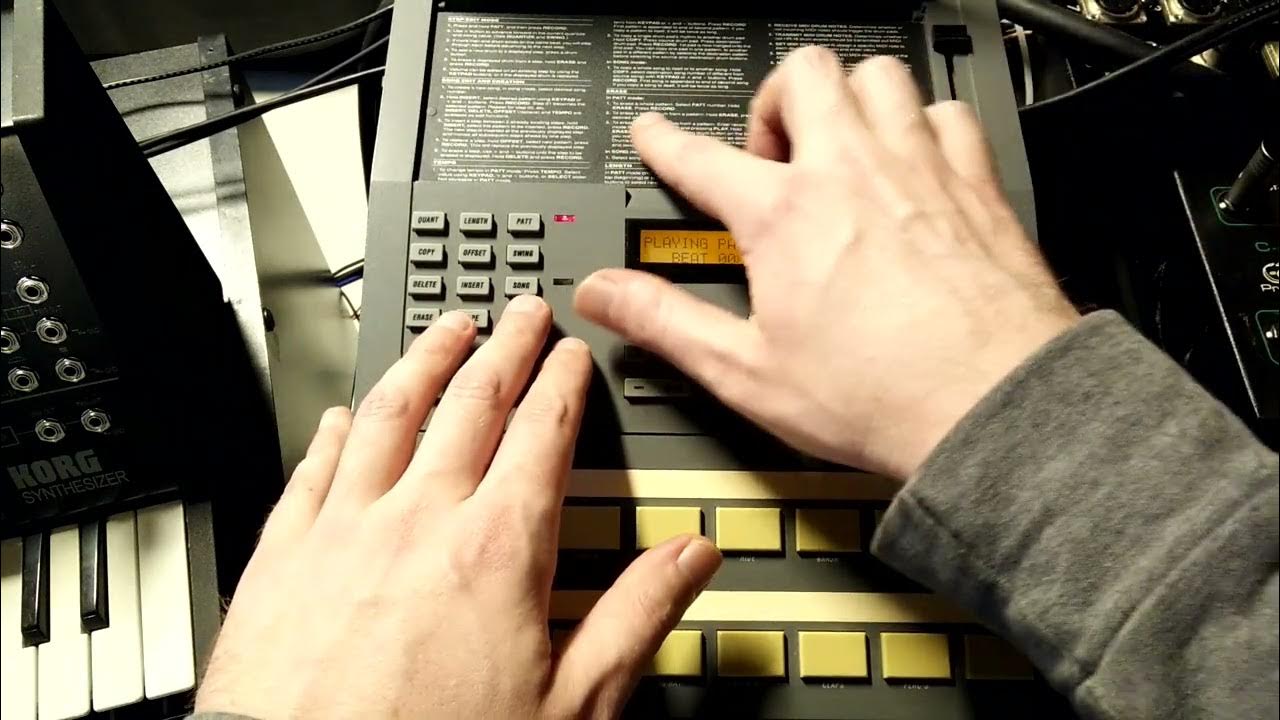 Kraftwerk Pocket Calculator Cover On Alesis HR16 Drum Machine YouTube