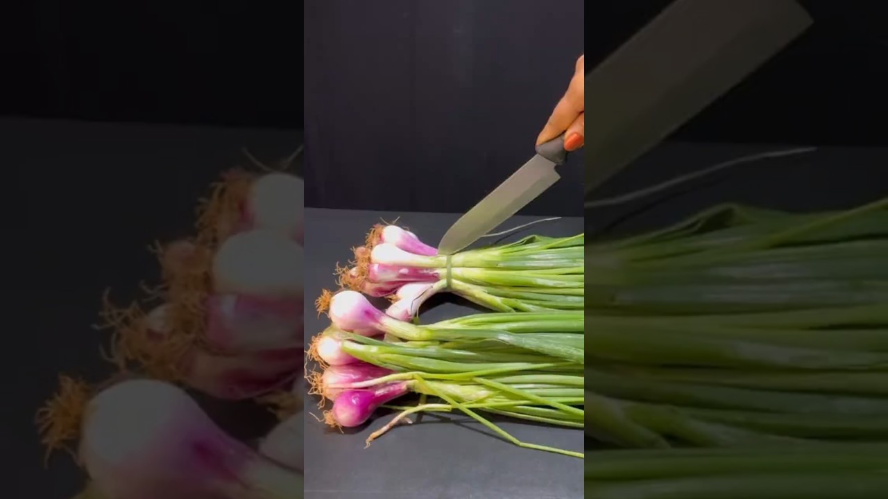 प्याज भाजी की सब्जी |Spring Onion Recipe |