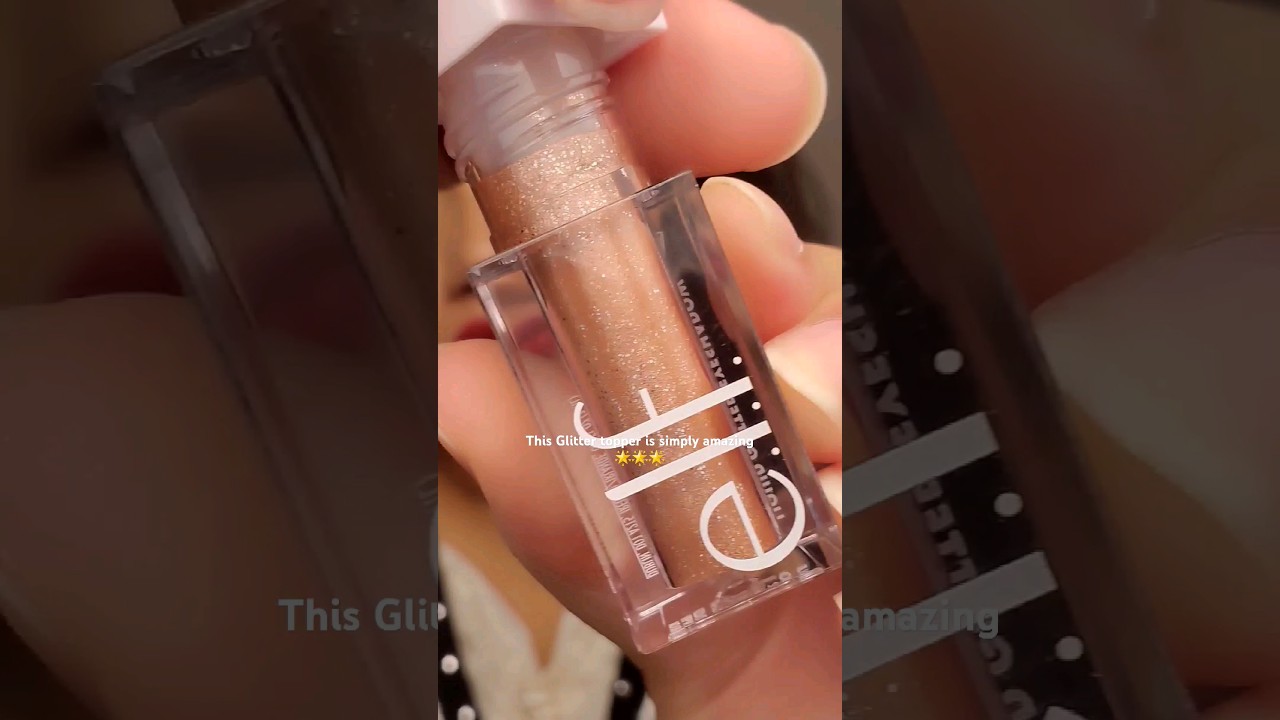 Glittery constellation for your eyes ft Elf Glitter eyeshadow Topper 