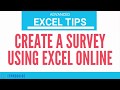 How to Create a Survey Using Excel Free Online