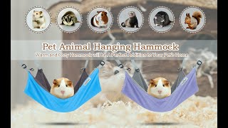Homeya Guinea-Pig Hanging Hammock Bed Cage Hammock for Ferret Rat Chinchilla Hamster Cavy Cozy Toy