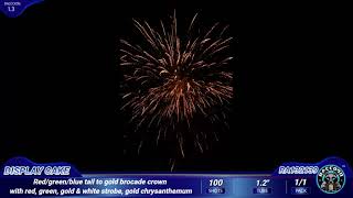 RA132139 Raccoon Fireworks 1.3G Display cake