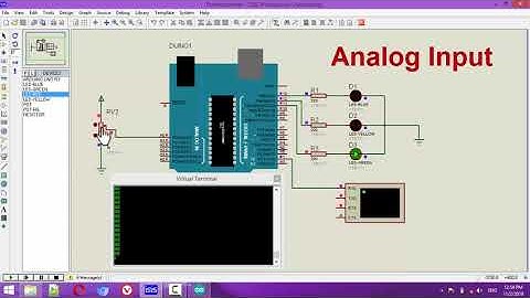 Arduino Demo - Analog Input, read vary voltage from potentiometer