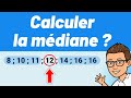 Comment calculer la mdiane   facile   exercice corrig