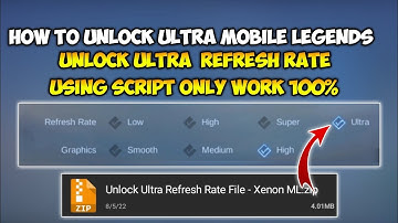 How?! To Unlock Ultra Refresh Rate Using Script Only No Cut Vedio | Fix Lag & fps Drop +60fps MLBB