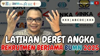 Latihan Soal Tkd Deret Angka Rekrutmen Bersama Bumn 2025  Rbb Bumn 2025  agabumn