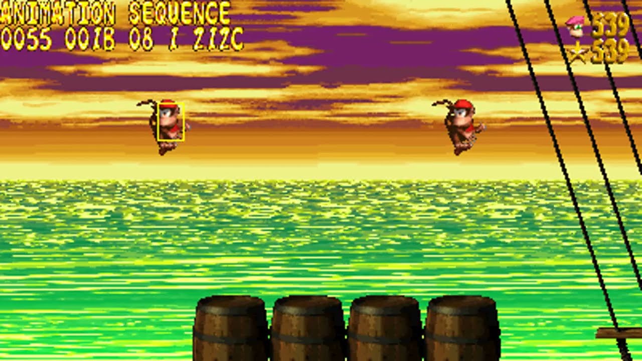 Donkey Kong Country 2 PC Port WIP 1.0 - Animation Sequences