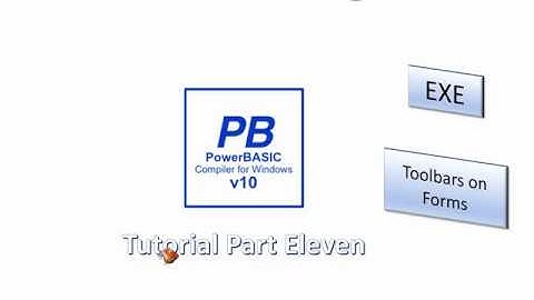 PowerBasic Windows Compiler tutorial Part 11 - Toolbars