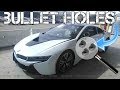 A $100,000 BMW i8 was Totaled Due to Bullet Holes! Real Life GTA?