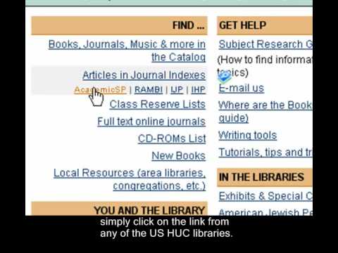 Searcing the Academic Search Premier database