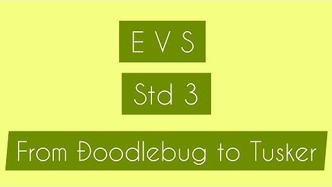 STD 3/ EVS /From Đoodlebug to Tusker/Techniques to catch prey