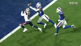 Micah Hyde Interception - Bills vs. Patriots AFC Wildcard, 1\/15\/22