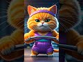 Serius 😳 kucing bisa angkat barble ini? #cute #cat #shorts