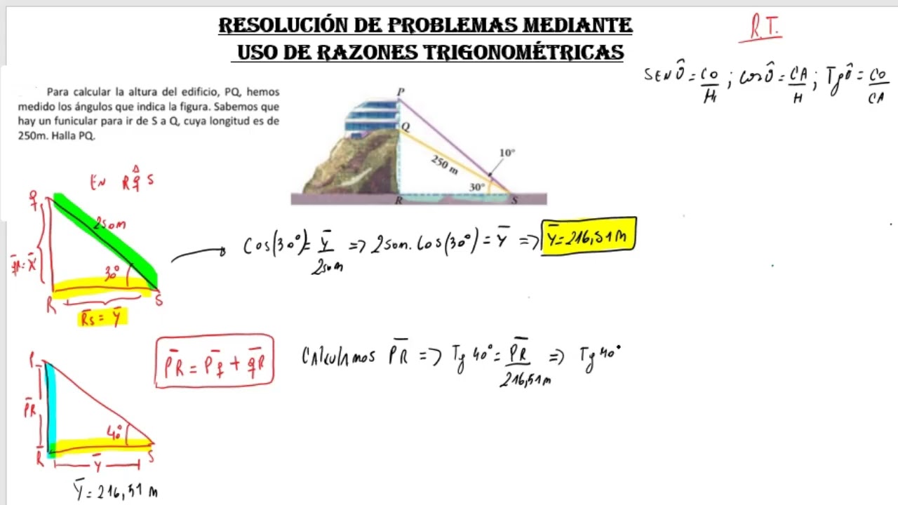 RAZONES TRIGONOMÉTRICAS PROBLEMA 4