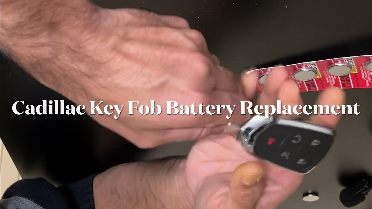 How to replace Cadillac Key Fob Battery YouTube