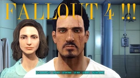 Fallout 4 Gameplay Walkthrough playthrough Part 1-Character creation!!