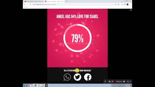 Probando Nombres De Mis Personajes y De Los De Isabel :D En La Calculadora Del Amor Os Amo Mucho uwu screenshot 5