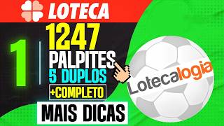 LOTECA 1247 PALPITES COM 5 DUPLOS LOTECA 1247 MEIO DE SEMANA INFORMAÇÕES DICAS NOVAS DOS CONFRONTOS