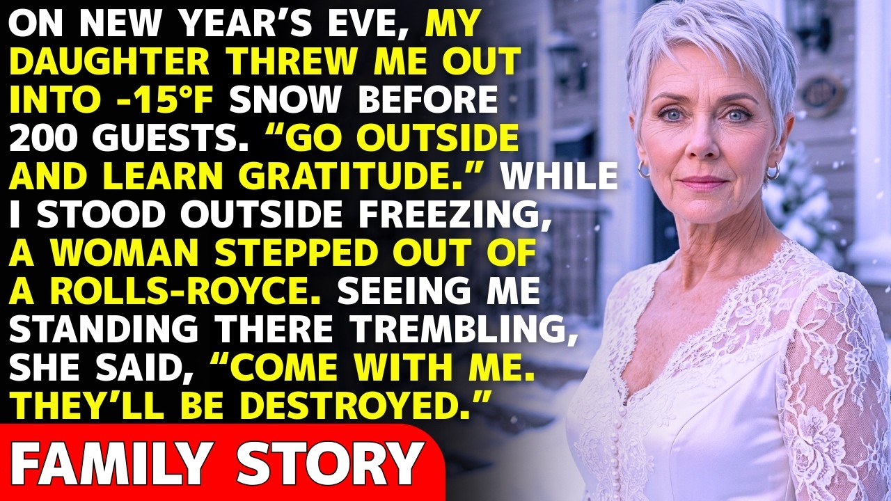 On New Year’s Eve, My Daughter Threw Me Into -15°F Snow — Then a Woman in a Rolls-Royce...