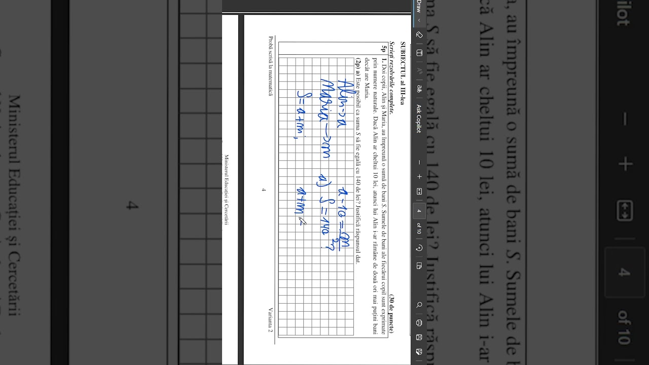 Exerciții E.N. clasa a 8-a SFE