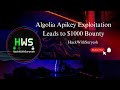 Algolia apikey exploitation leads to $1000 Bounty #bounty #bug #bugbounty #algolia #api #hacker