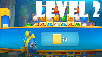 Fishdom  Level 2 (only game)   | gameplay | ios | android | pc game | playrix | beginning