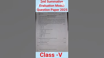 Class V 2nd Term Question Paper 2025💥📝#shorts #class5 #2ndterm #english #questionpaper #trending