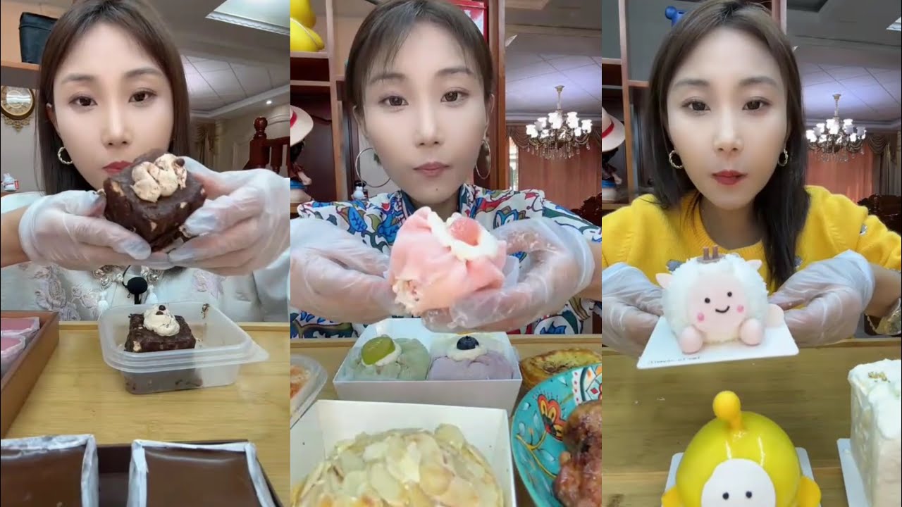 Mukbang Asmr | Crepe Cake,🍫Chocolate Cake, Mini Cake,🧁Mousse Cake,Cream Cake