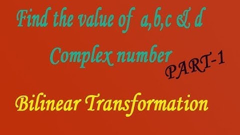 Bilinear transformation good example (PART-1) by EASY MATHS EASY TRICKS
